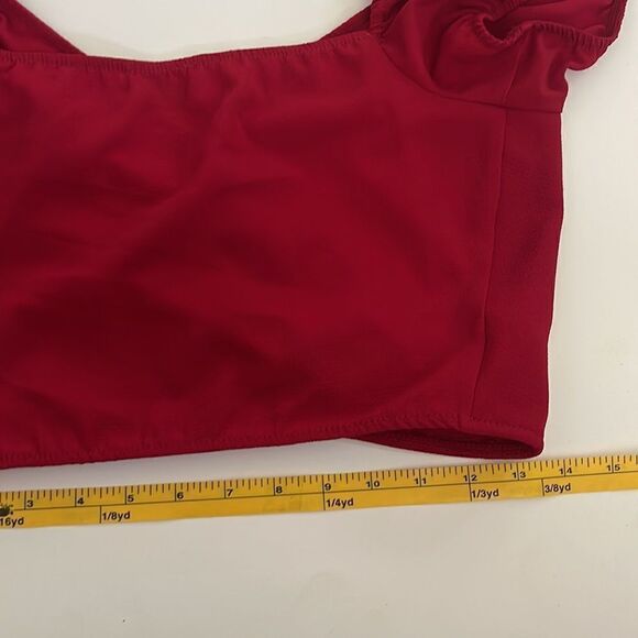 Show Me Your MuMu Tutti Cropped Surplice Top - Picture 6 of 6